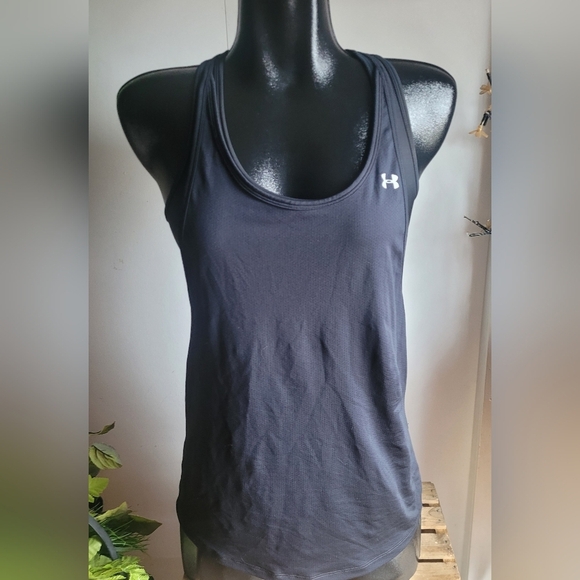 Under Armour Black Tank Top with Shelf Bra - Picture 1 of 6